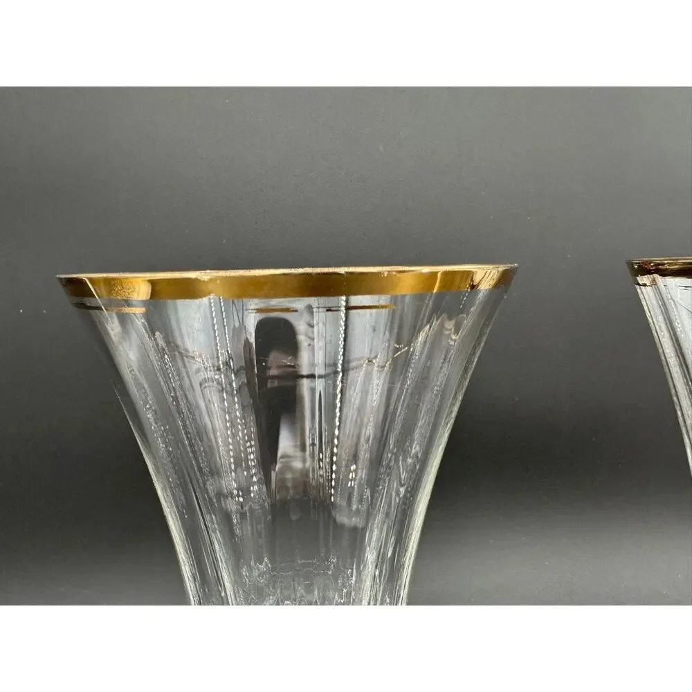 Mikasa Jamestown Gold Iced Tea Glasses Set of 2 8-1/8